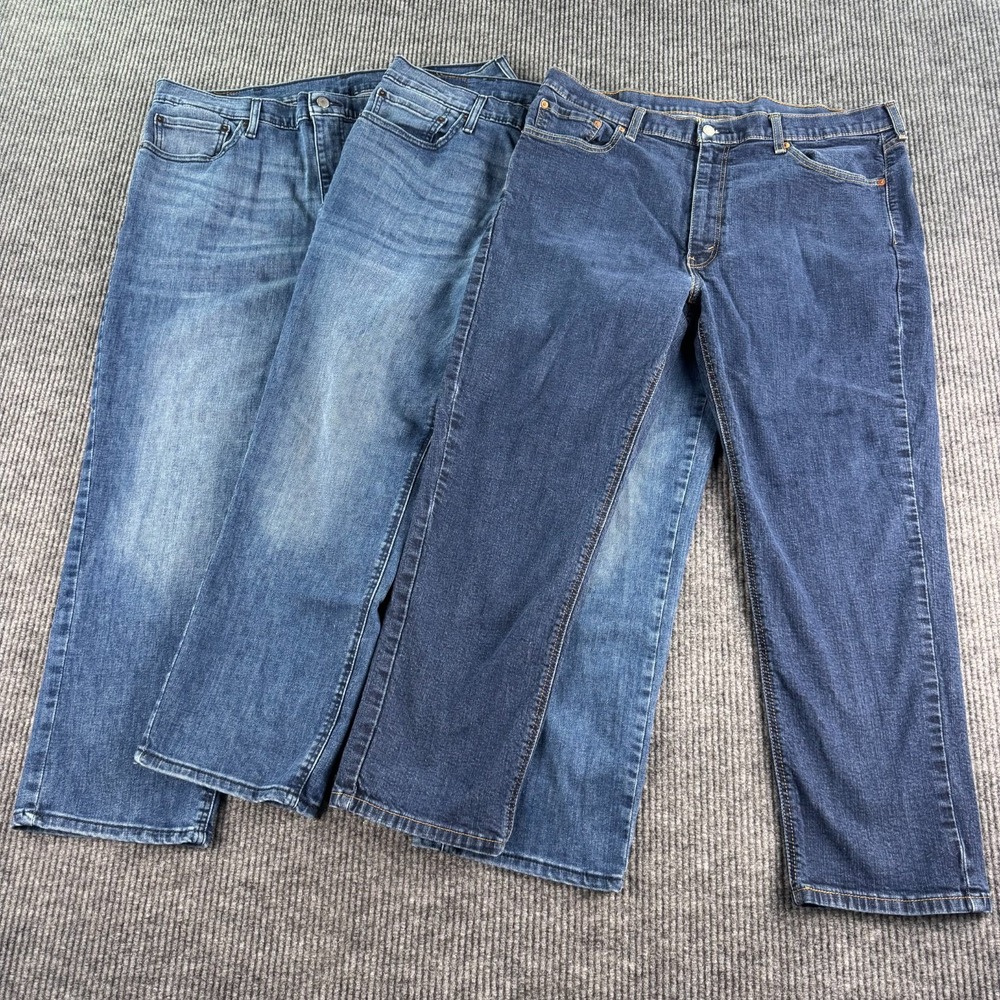 Levis 541 Jeans Men 40x30 Lot of 3 Blue Athletic Fit Stretch Denim Pants